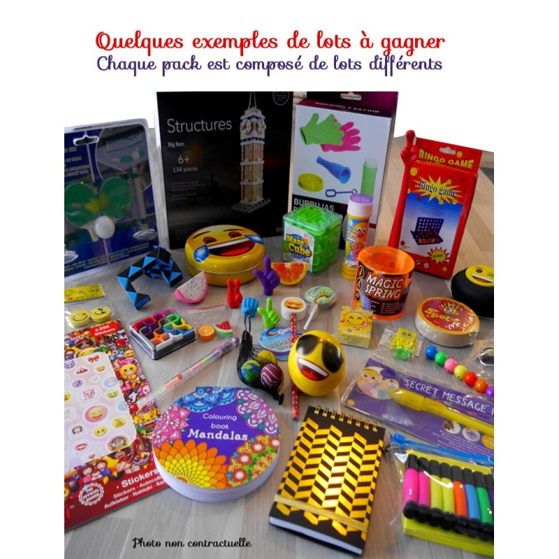 exemples de lots à gagner aux enchères