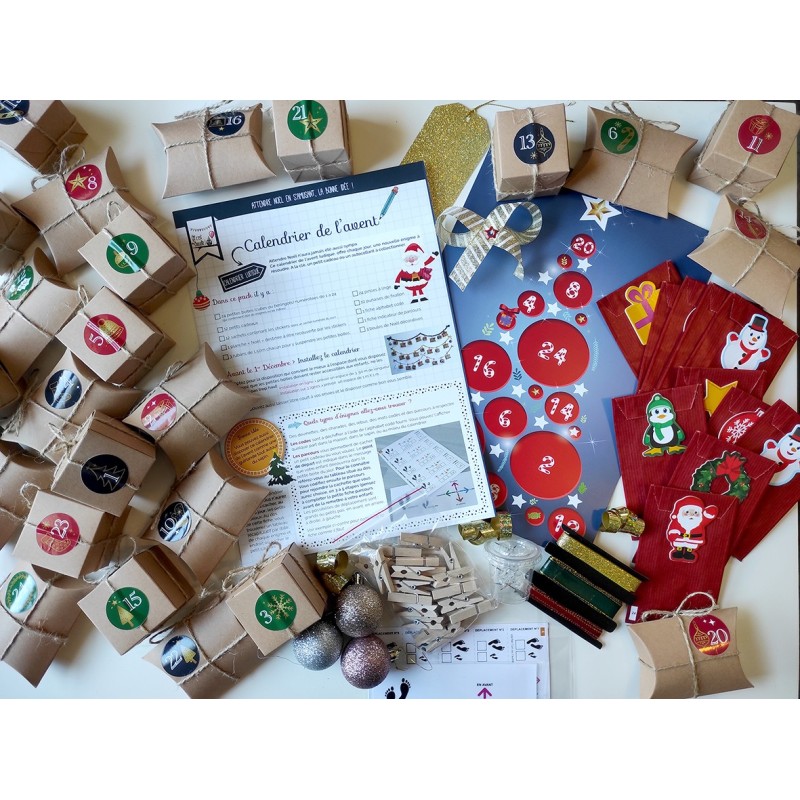 Calendrier de l'avent ludique et original