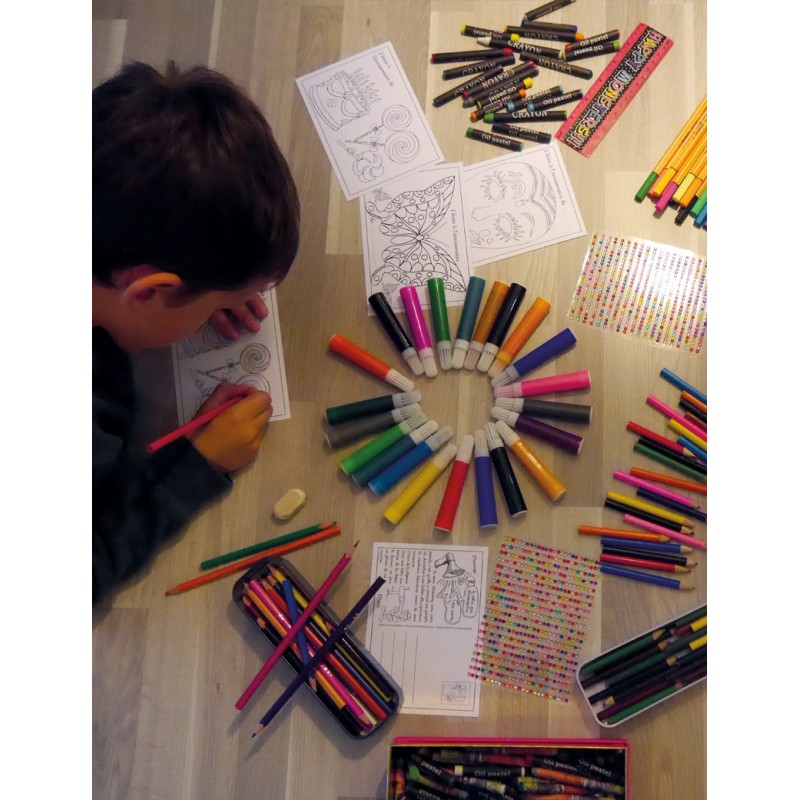 Décoration des cartes postales